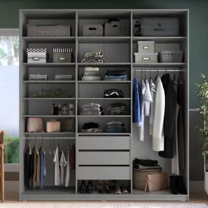 Closet Casal 100% Mdf Bp 3 Vaos 3 Gavetas Sion Urbi - Image 2