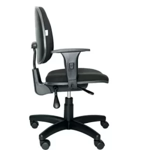 Cadeira de Escritório Executiva Ergonômica com Braços N17 ABNT preta com estofado de tecido - Image 2