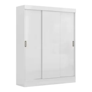 Guarda-Roupa Casal 3 Portas 2 Gavetas Istambul - Branco - Image 4