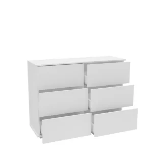 Cômoda 6 Gavetas - Branco - Image 2