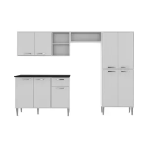 Cozinha Completa Compacta Xangai Plus Multimóveis Branco - Image 3