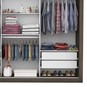 Guarda-Roupa Casal 3 Portas com Espelho Max Plus Malbec - Image 5