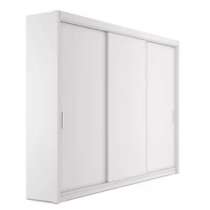 Guarda-Roupa Casal 3 Portas 4 Gavetas 188,5cm Viena - Branco - Image 5