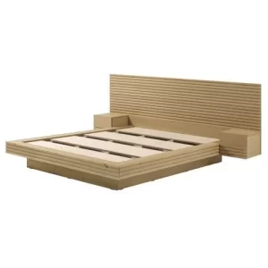 Cama Casal/Queen com Cabeceira e Mesa de Apoio Samambaia Cabecasa Carvalho - Image 6