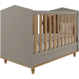 Berço Mini Cama Bala de Goma Espresso Móveis FendiNature - Image 5