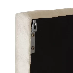 Cabeceira Painel Estofada para Cama de Casal 1,40 - Bege Suede/Bege - Image 4
