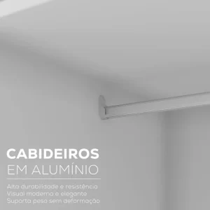 Closet Casal 100% Mdf Bp 3 Vaos 3 Gavetas Sion Urbi - Image 6