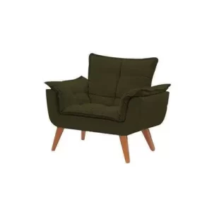 Kit 2 Poltronas Decorativas Opala Suede Marrom - Image 2