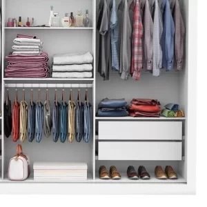 Guarda-Roupa Casal 3 Portas com Espelho Max Plus Branco - Image 4