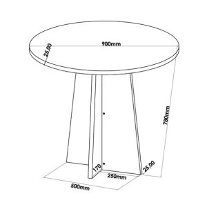 Conjunto Mesa de Jantar Redonda Spirit com 4 Cadeiras Viero Móveis Pinho/Bege - Image 2