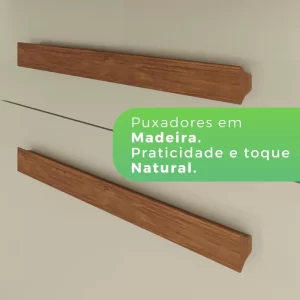 Armário para Cozinha 6 Portas 2 Gavetas Luna Plus Cinamomo/Off White - Image 7