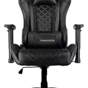 Cadeira de escritório ThunderX3 TGC12 gamer ergonômica preta com estofado de couro sintético - Image 5
