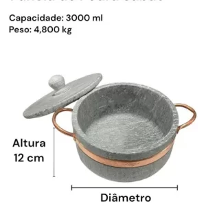 Jogo Panelas Pedra Sabão Duráveis + Panela Pressão De Pedra - DIRETO DA FÁBRICA - Image 4