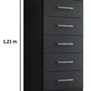 Comoda Helena 6 Gav - Onix - Image 5