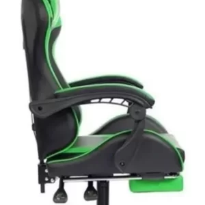 Cadeira Gamer Pctop Racer 1006 gamer ergonômica preta e verde com estofado de couro sintético - Image 4