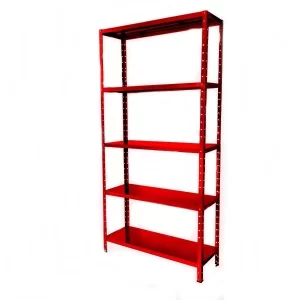 Estante Aço Multi-uso 30cm 5 Prateleiras 30kg/prat Vermelho