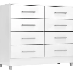 Comoda Raissa 8 Gav - Branco - Image 5