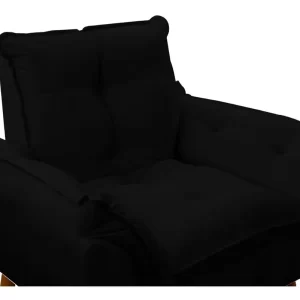 Poltrona Decorativa Opala Preto - Image 4