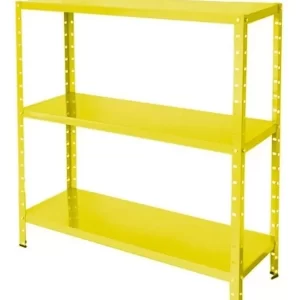 Estante Aço Multi-uso 25cm 3 Prateleiras Amarelo