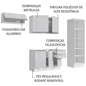 Armário Cozinha Completa 100% Mdf Acordes - Image 6