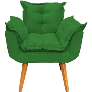 Poltrona Decorativa Amamentação Cadeira Reforçada - Verde - Image 3