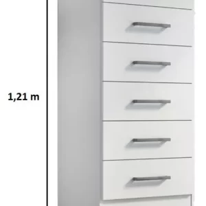Comoda Helena 6 Gav - Branco - Image 5