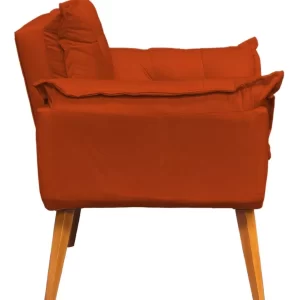 Poltrona Decorativa Amamentação Cadeira Reforçada - Terracota - Image 4