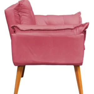 Poltrona Decorativa Amamentação Cadeira Reforçada - Rose - Image 4