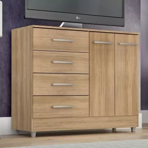 Comoda Gisele 4 Gavs 2 Portas - Teka Madrid - Image 4