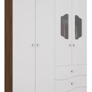Guarda Roupa De Bebê 4 Portas E 3 Gavetas Soninho - Image 2