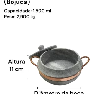 Jogo De Panelas De Pedra Sabão São José 3 Pçs - DIRETO DA FÁBRICA - Image 3