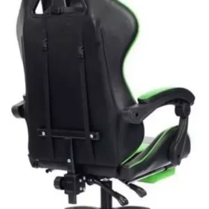 Cadeira Gamer Pctop Racer 1006 gamer ergonômica preta e verde com estofado de couro sintético - Image 3