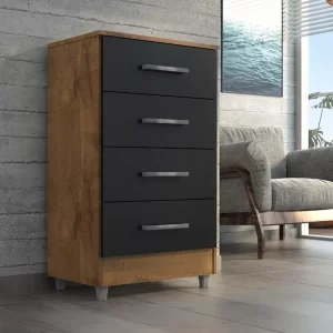 Comoda Flavia 4gav - Castanho/onix - Image 4