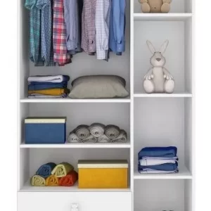 Guarda Roupa De Bebê 3 Portas 2 Gavetas - Image 3