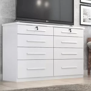 Comoda Monza 8 Gav - Branco - Image 1