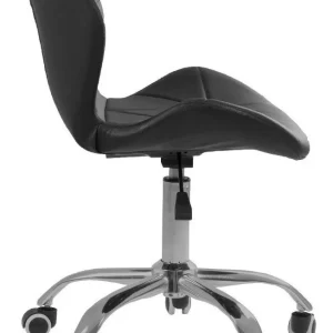 Cadeira de escritório Império Slim ergonômica preta com estofado de couro sintético - Image 5