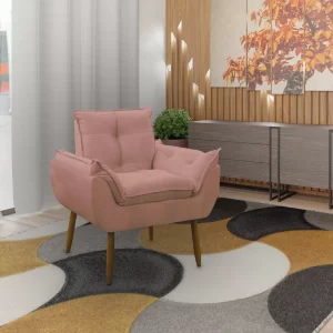 Poltrona Decorativa Opala Rose - Image 2