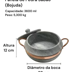 Jogo De Panelas De Pedra Sabão São José 3 Pçs - DIRETO DA FÁBRICA - Image 5
