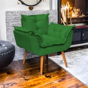 Poltrona Decorativa Amamentação Cadeira Reforçada - Verde - Image 2