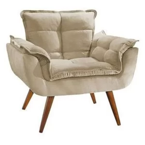 Poltrona Decorativa Opala Bege - Image 1