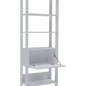 Estante Para Livros Com 4 Prateleiras 1 Porta Basculante - Image 5