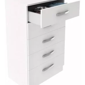 Cômoda 5 Gavetas Fellicci Branco - Image 4