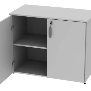 Armário Para Escritório Baixo Fechado - Branco - Image 4