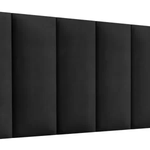 Painel Cabeceira Cama Casal Box Estofada - Preto Suede - Image 3