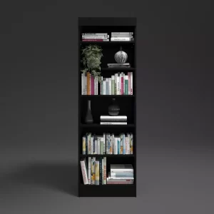 Estante Organizador Multiuso De Madeira Preto - Image 3