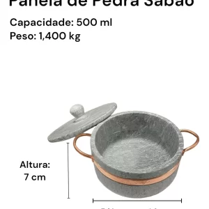 Jogo Panelas Pedra Sabão Duráveis + Panela Pressão De Pedra - DIRETO DA FÁBRICA - Image 7