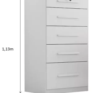Comoda Lara 5.gav.Branco - Image 2