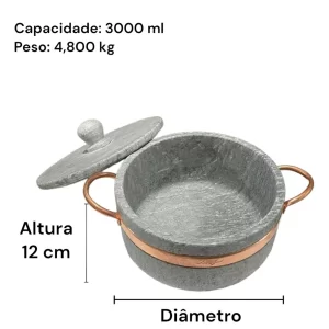 Jogo De Panelas De Pedra Sabão São José 6 Peças Premium - DIRETO DA FÁBRICA - Image 6