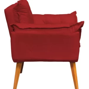 Poltrona Decorativa Amamentação Cadeira Reforçada - Bordô - Image 4