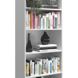 Estante Organizador Multiuso De Madeira Branco - Image 1